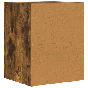 vidaXL Bedside Cabinet 2 pcs Smoked Oak 40 x 35 x 50 cm