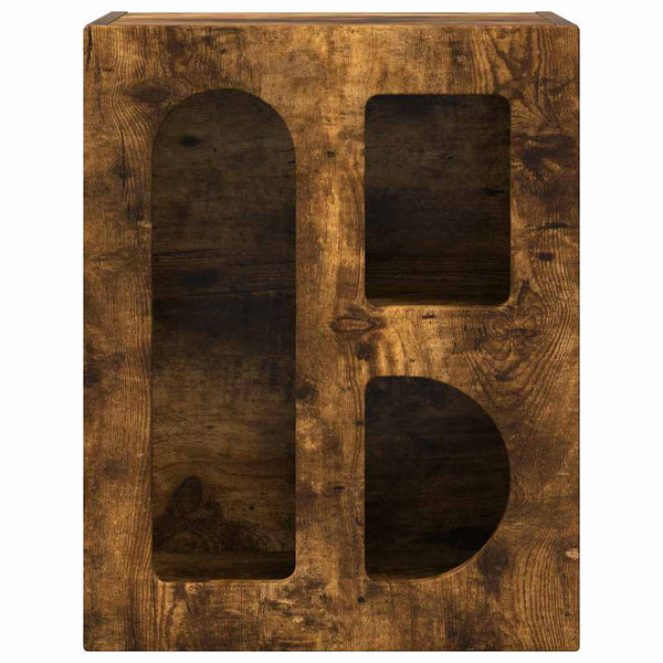vidaXL Bedside Cabinet 2 pcs Smoked Oak 40 x 35 x 50 cm