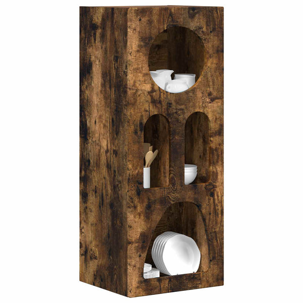 vidaXL Sideboard Smoked Oak 40 x 35 x 100.5 cm Engineered Wood