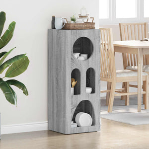 vidaXL Sideboard Sonoma Grey 40 x 35 x 100.5 cm Engineered Wood