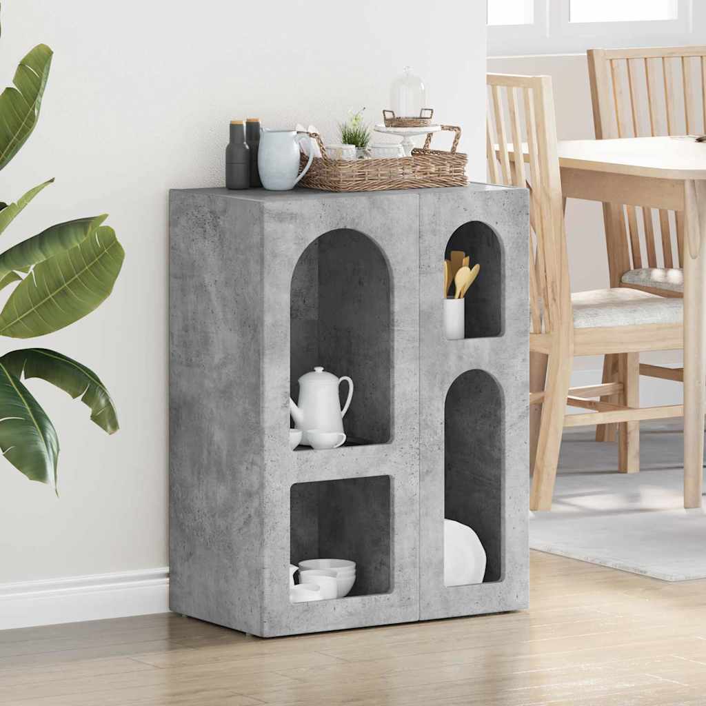 vidaXL Sideboard Concrete Gray 59 x 35 x 80.5 cm Engineered Wood