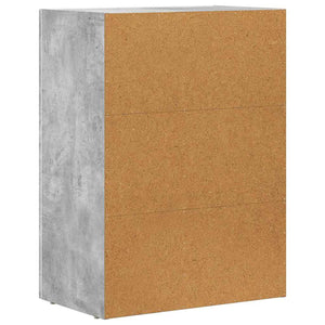 vidaXL Sideboard Concrete Gray 59 x 35 x 80.5 cm Engineered Wood