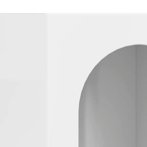 vidaXL Sideboard High Gloss White 59 x 35 x 80.5 cm Engineered Wood