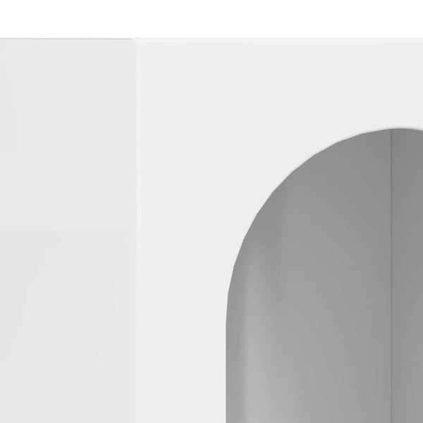 vidaXL Sideboard High Gloss White 59 x 35 x 80.5 cm Engineered Wood