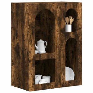 vidaXL Sideboard Smoked Oak 59 x 35 x 80.5 cm Engineered Wood