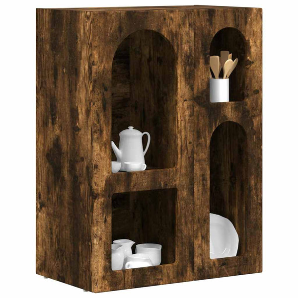 vidaXL Sideboard Smoked Oak 59 x 35 x 80.5 cm Engineered Wood
