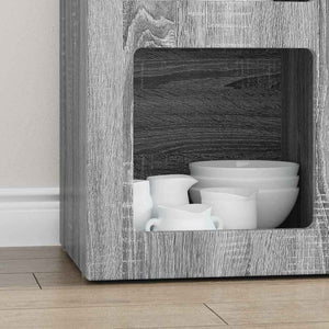 vidaXL Sideboard Sonoma Grey 59 x 35 x 80.5 cm Engineered Wood