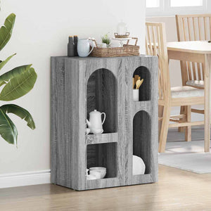 vidaXL Sideboard Sonoma Grey 59 x 35 x 80.5 cm Engineered Wood