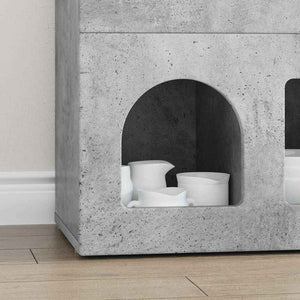 vidaXL Sideboard Concrete Gray 80.5 x 35 x 59 cm Engineered Wood