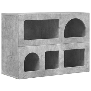 vidaXL Sideboard Concrete Gray 80.5 x 35 x 59 cm Engineered Wood