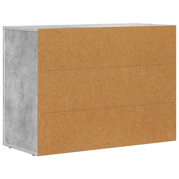 vidaXL Sideboard Concrete Gray 80.5 x 35 x 59 cm Engineered Wood