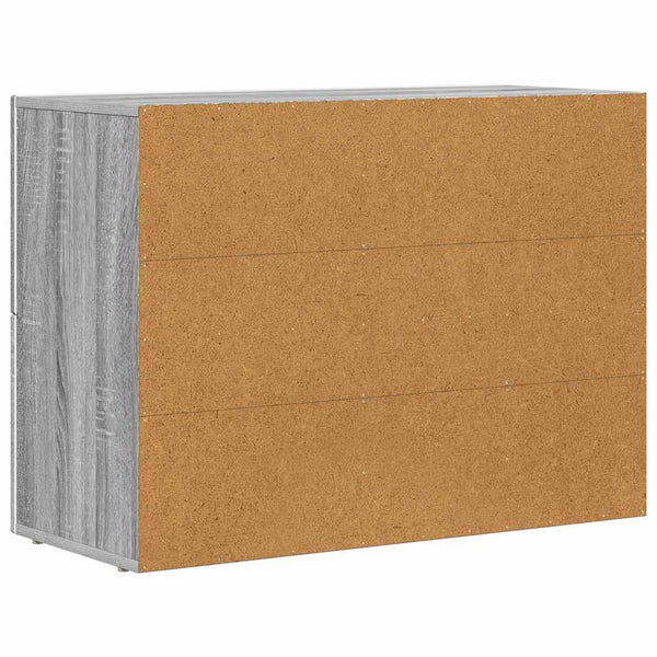 vidaXL Sideboard Grey Sonoma 80.5x35x59 cm Engineered Wood
