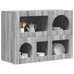 vidaXL Sideboard Grey Sonoma 80.5x35x59 cm Engineered Wood