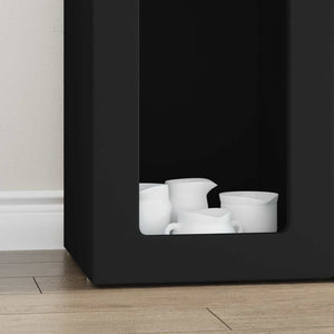 vidaXL Sideboard Black 59 x 35 x 100.5 cm Engineered Wood