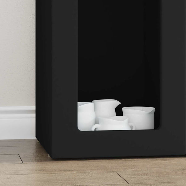 vidaXL Sideboard Black 59 x 35 x 100.5 cm Engineered Wood