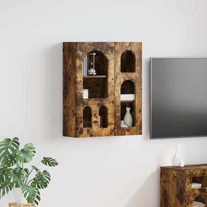 vidaXL Wall Cabinet Smoked Oak 59 x 20 x 71.5 cm Engineered Wood