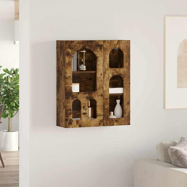 vidaXL Wall Cabinet Smoked Oak 59 x 20 x 71.5 cm Engineered Wood