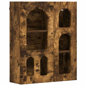 vidaXL Wall Cabinet Smoked Oak 59 x 20 x 71.5 cm Engineered Wood