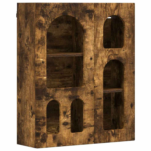 vidaXL Wall Cabinet Smoked Oak 59 x 20 x 71.5 cm Engineered Wood