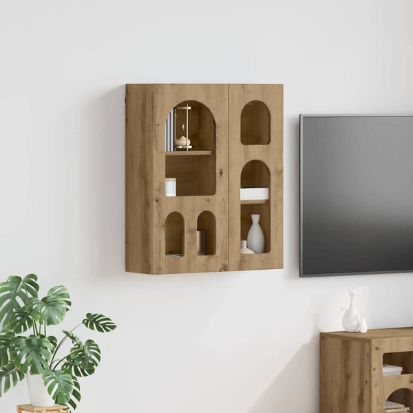 vidaXL Wall Cabinet Artisan Oak 59 x 20 x 71.5 cm Engineered Wood