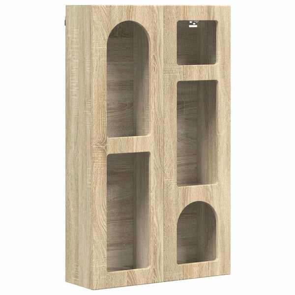 vidaXL Wall Cabinet Sonoma Oak 59 x 20 x 100 cm Engineered Wood
