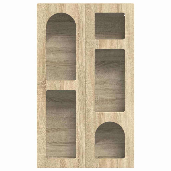 vidaXL Wall Cabinet Sonoma Oak 59 x 20 x 100 cm Engineered Wood