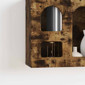 vidaXL Wall Cabinet Smoked Oak 60 x 20 x 40 cm Engineered Wood