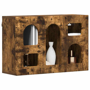 vidaXL Wall Cabinet Smoked Oak 60 x 20 x 40 cm Engineered Wood