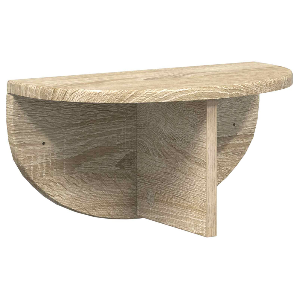vidaXL Wall Shelf Sonoma Oak 38 x 19 x 19 cm Engineered Wood