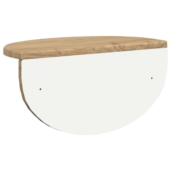 vidaXL Wall Shelf Artisan Oak 38 x 19 x 19 cm Engineered Wood