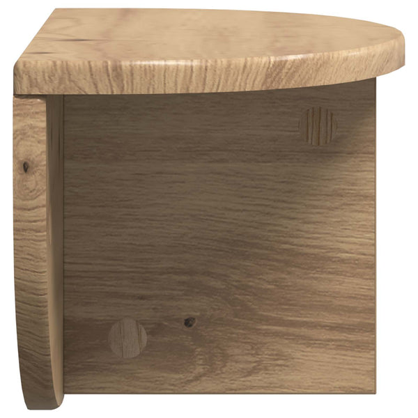 vidaXL Wall Shelf Artisan Oak 38 x 19 x 19 cm Engineered Wood