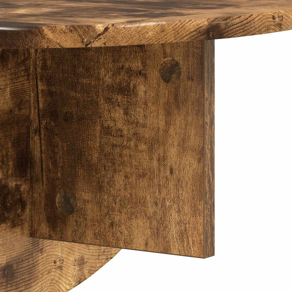 vidaXL Wall Shelf Smoked Oak 48 x 24 x 24 cm Engineered Wood
