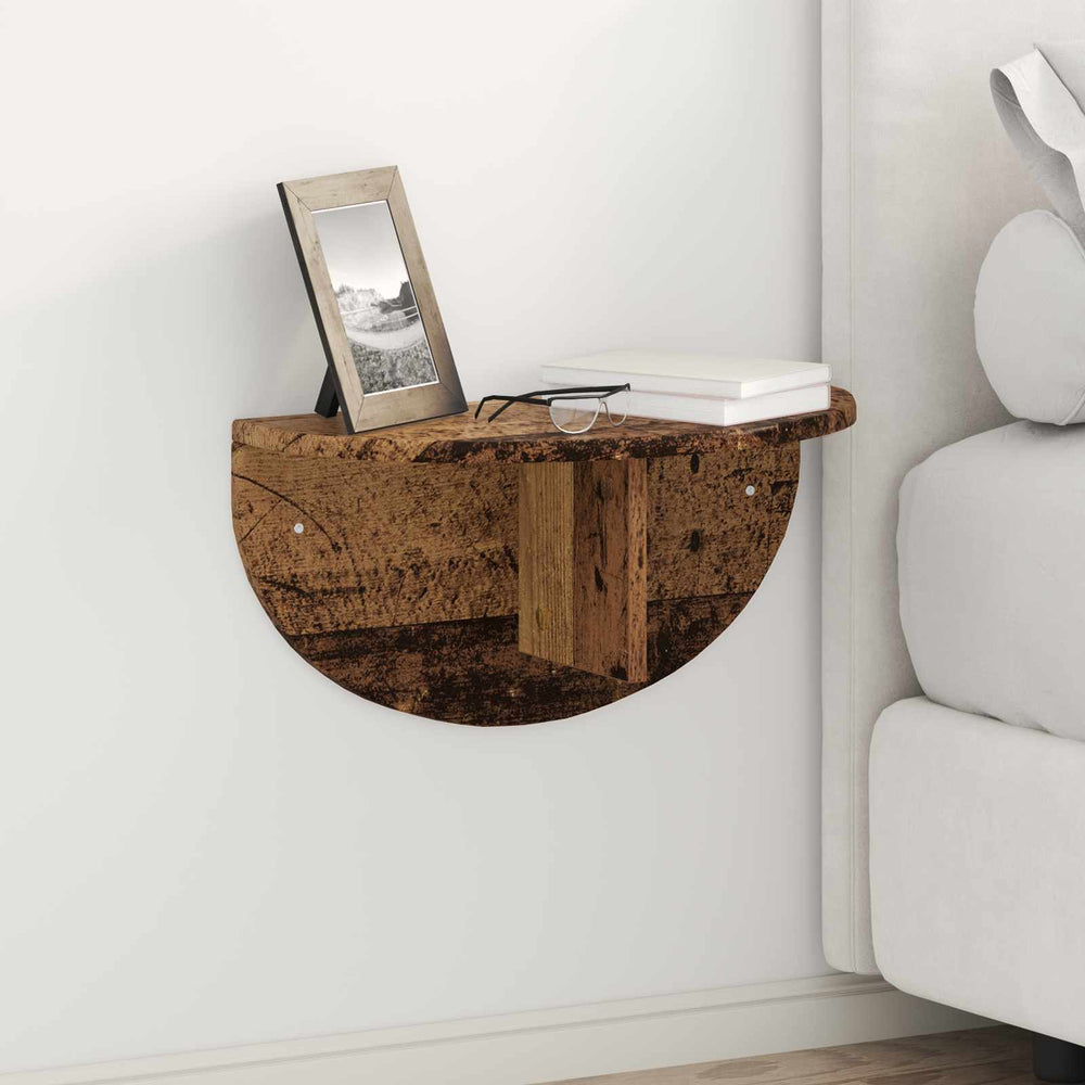 vidaXL Wall Shelf Wall-Mounted Reclaimed Wood 48 x 24 x 24 cm Engineered Wood