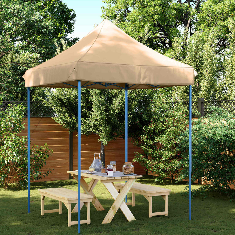 vidaXL Party Tent Beige 200 x 200 x 306 cm Oxford Fabric