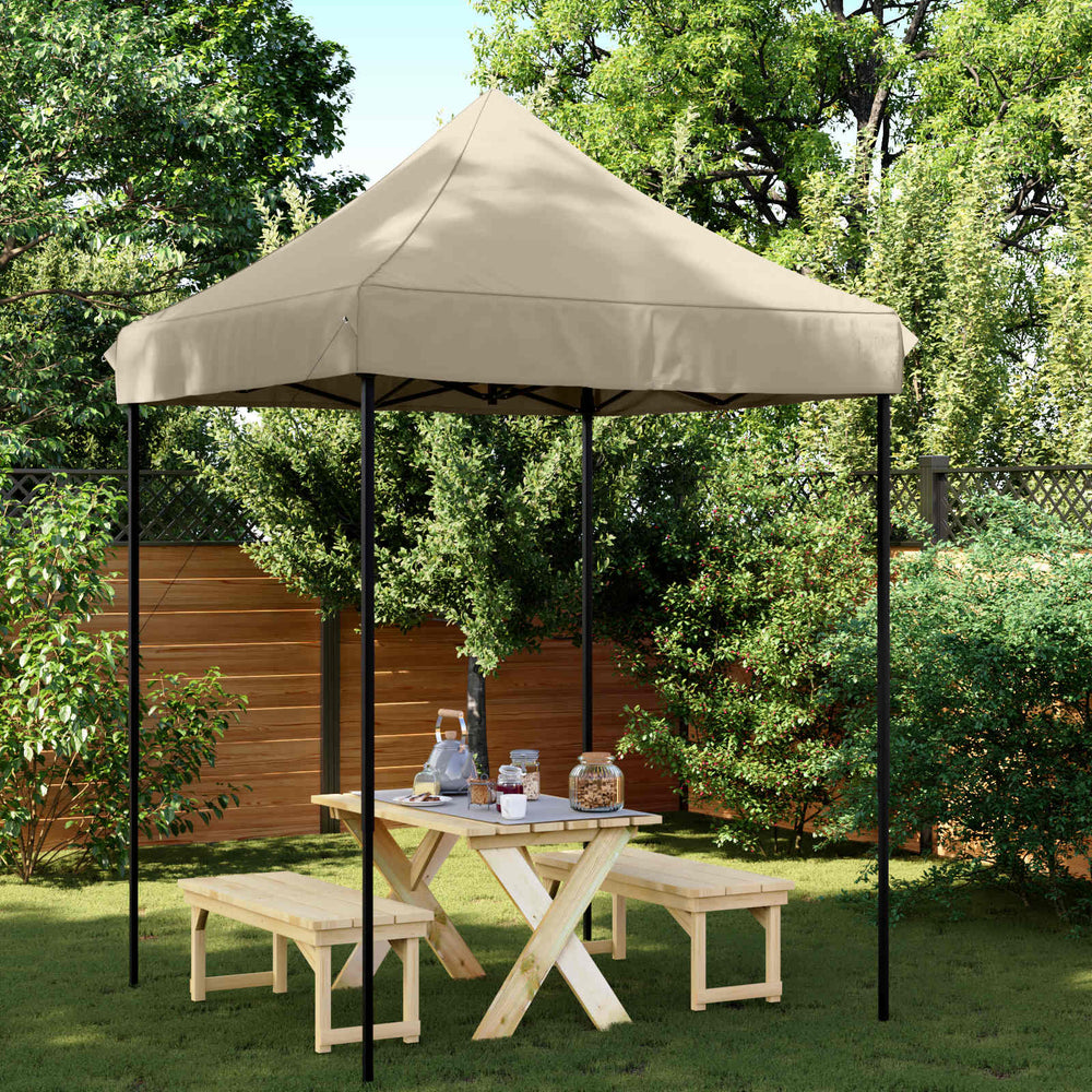 vidaXL Party Tent Taupe 200 x 200 x 306 cm Oxford Fabric
