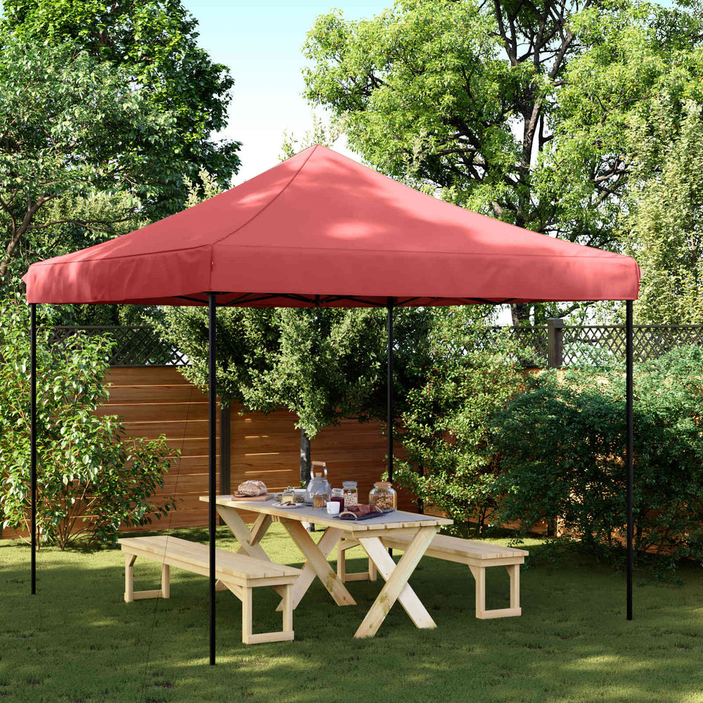 vidaXL Party Tent Burgundy 292 x 292 x 315 cm Oxford Fabric