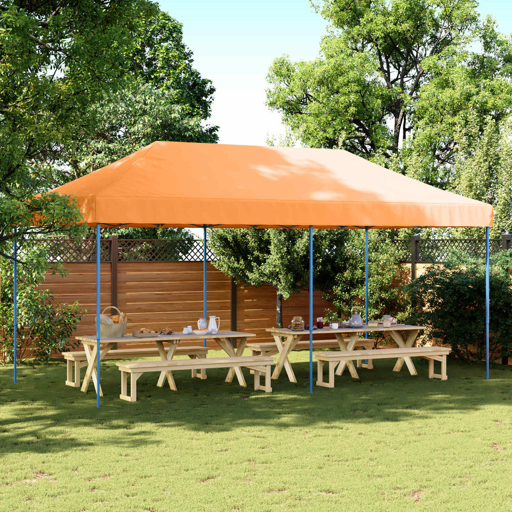 Orangefarbenes Partyzelt 292x580 cm