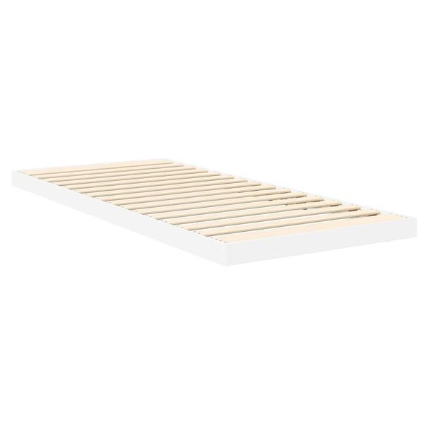 vidaXL Floor Bed Frame White 75 x 190 cm Engineered Wood