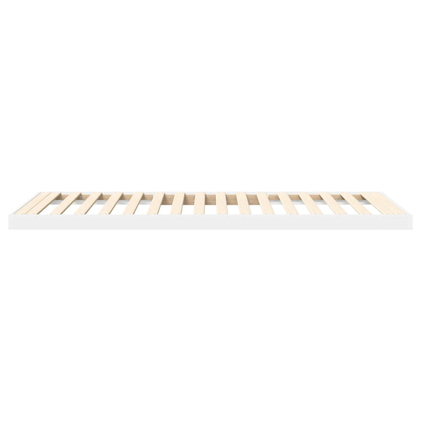 vidaXL Floor Bed Frame White 75 x 190 cm Engineered Wood