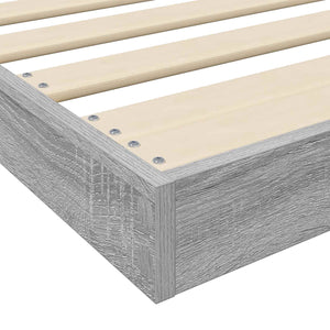 vidaXL Floor Bed Frame Sonoma 75 x 190 cm Engineered Wood