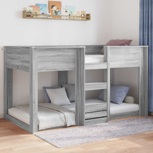 vidaXL Floor Bed Frame Sonoma 75 x 190 cm Engineered Wood