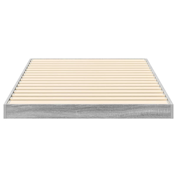 vidaXL Floor Bed Frame Sonoma 75 x 190 cm Engineered Wood