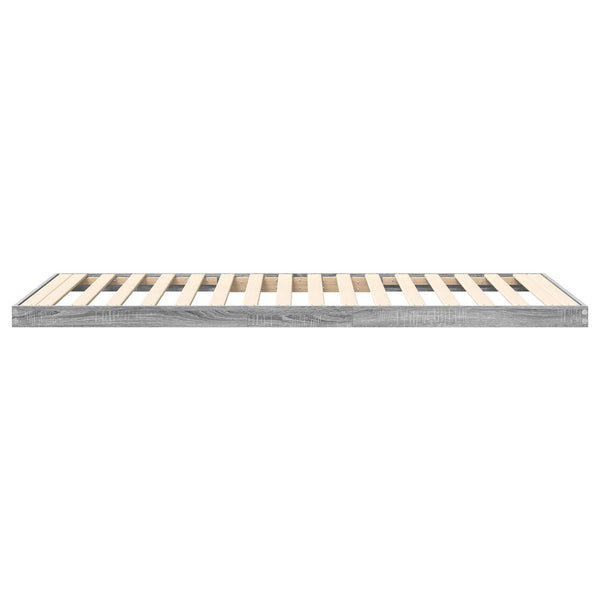 vidaXL Floor Bed Frame Sonoma 75 x 190 cm Engineered Wood