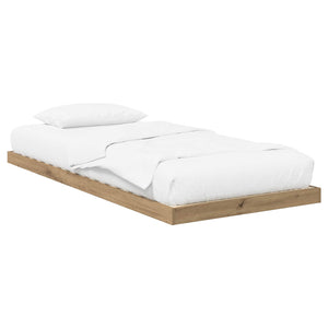 vidaXL Floor Bed Frame Artisan Oak 75 x 190 cm Engineered Wood