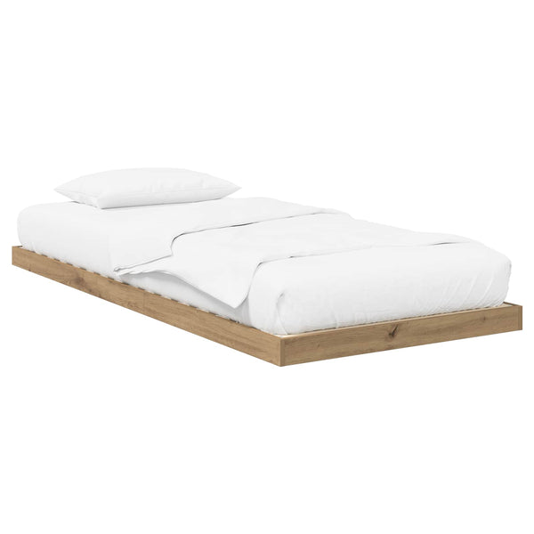 vidaXL Floor Bed Frame Artisan Oak 75 x 190 cm Engineered Wood