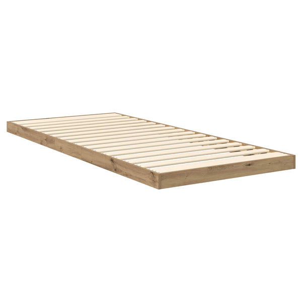 vidaXL Floor Bed Frame Artisan Oak 75 x 190 cm Engineered Wood