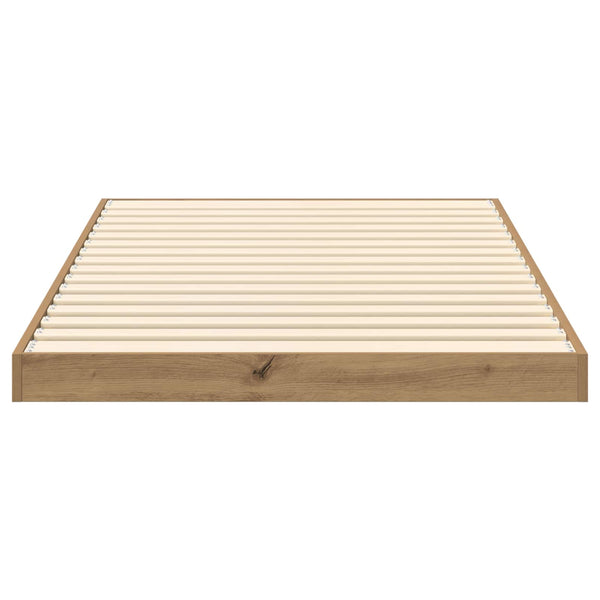 vidaXL Floor Bed Frame Artisan Oak 75 x 190 cm Engineered Wood