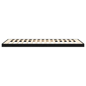 vidaXL Floor Bed Frame Black Oak-Look 90 x 190 cm Engineered Wood