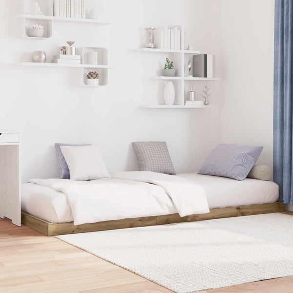 vidaXL Floor Bed Frame Artisan Oak 90 x 190 cm Engineered Wood