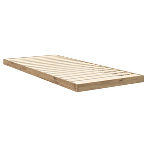 vidaXL Floor Bed Frame Artisan Oak 90 x 190 cm Engineered Wood